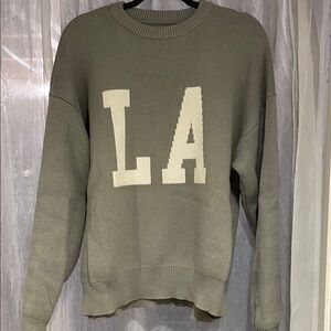 PacSun Grey LA Crew Neck Sweater